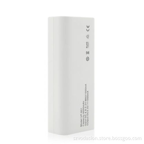 2014 New Hot Dual Output 6000mAh Portable Mini USB Power Bank with Power Indicator